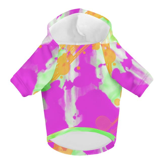 Preview: Hunde-Hoodie, Hundemotiv Otis– bunte Popart, gemütlich, waschbar, Polyster